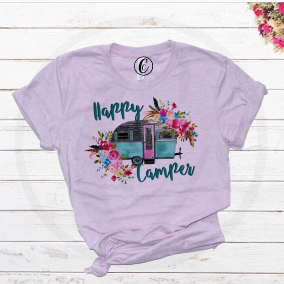 CC Originals Tops - Happy Camper graphic Tee New